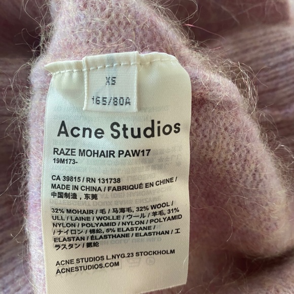 Acne Studios Raze Mohair dusty pink - Picture 4 of 5